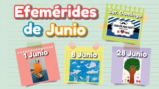 Efemérides de Junio con actividades [upl. by Lsil]