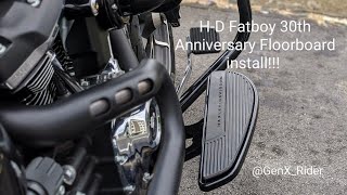 Harley floorboard install on a 18up Softail [upl. by Allina]