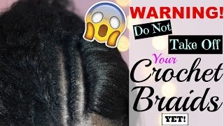 😱 You wont believe what she did to her CROCHET BRAIDS AFTER 6 WEEKS 🙌🏼 [upl. by Assenov660]