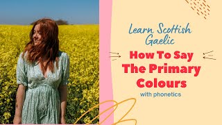 How To Say The Colours In Scottish Gaelic With Phonetics [upl. by Mientao]