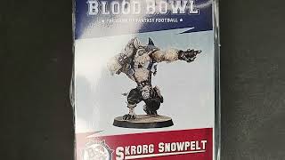 Unboxing and Build Forge World Blood Bowl Norse Yhetee Star Player Skrorg Snowpelt Games Workshop [upl. by Hux]