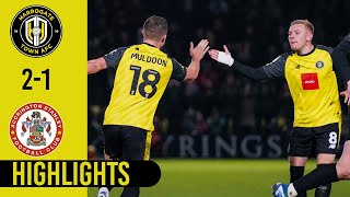 Harrogate Town v Accrington Stanley highlights [upl. by Udenihc427]