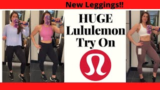 Huge LULULEMON Try On Leggings Sports Bras amp more [upl. by Annoyek]