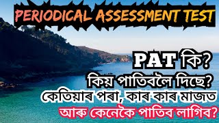 Periodical Assessment Test কি কিয় কেনেকৈ কোনে আৰু কেতিয়া পাতিব লাগিব [upl. by Nire]