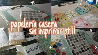 PAPELERÍA CASERA SIN IMPRIMIR PT11 🎨💌💐✨  micnotes 🍉🌞 [upl. by Edie376]