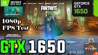 Fortnite Chapter 5 Season 4 GTX 1650 FPS Test [upl. by Salomone]