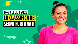 Oroscopo la classifica dei segni più fortunati della settimana dal 17 al 23 luglio 2023 [upl. by Ilhsa]