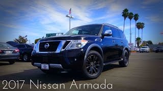 2017 Nissan Armada Platinum 56 L V8 Review [upl. by Gower]