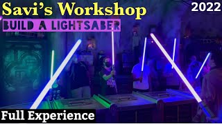 Savis Workshop Building a Lightsaber  Disney World  Full Experience 2022 [upl. by Thorner]