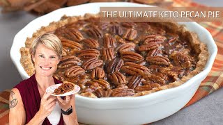 Award Winning KETO PECAN PIE  Gooey SugarFree Recipe [upl. by Colwin]