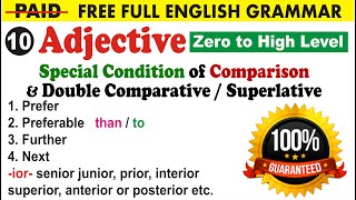 Prefer Preferable Further Next Double Comparative and Superlative Degree  By Sumit Sir [upl. by Agon628]