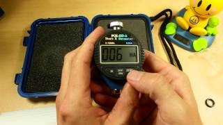 Review PCE Shore A Hardness Tester Durometer Test Soft Rubber Leather Foam amp Plastic [upl. by Ayaet]