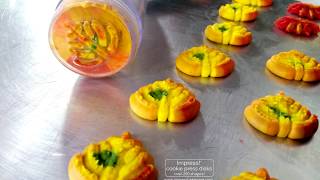 Fall Leaves Spritz Cookies  Baking With Impress [upl. by Rosalba229]