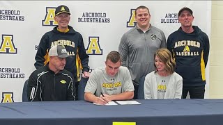 Archbolds Krayton Kern prepares for dualsport career at Adrian College [upl. by Anaeda]