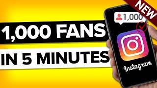 How To Get 1000 Instagram Followers in 5 Minutes THE EASY WAY [upl. by Sholem]