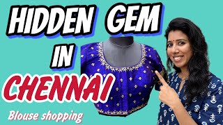 Hidden Gem in Chennai  Hidden Gem in Pondy Bazaar Chennai  Blouse shopping  Poornima Raman [upl. by Hayimas]