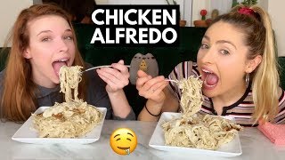 CHICKEN ALFREDO MUKBANG [upl. by Richie677]