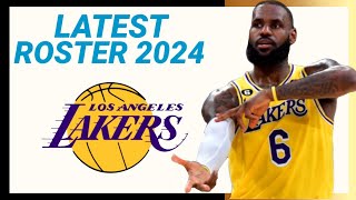 LA LAKERS LATEST ROSTER 20232024 NBA SEASON [upl. by Sorvats559]