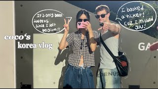 coco’s Korea vlog 🇰🇷 롱디 2주만에 보고싶다고 한국행 티켓 끊은 외국인 남자친구  cafe vlog  spend tgt 2weeks in korea [upl. by Eseerahs]