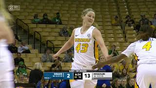 HIGHLIGHTS Mizzou Womens Basketball vs Drake WNIT Round 1 [upl. by Ityak]