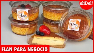 💥con solo 3 INGREDIENTES haz este FLAN para negocio SIN HORNO🍮receta FACIL rápida y ECONOMICA [upl. by Rebmit]