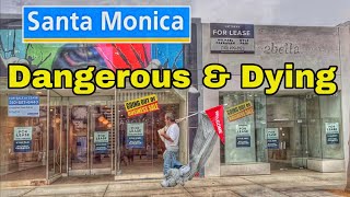 Santa Monica is Dangerous and the City is dying  lots of stores are out of business [upl. by Leshia]