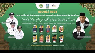 🔴LIVE  PEMBUKAAN ICORS INTERNASIONAL CONFERENCE ON RESERCH AND COMUNITY SERVICES [upl. by Hoem655]