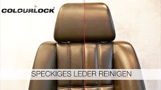 LEDER REINIGEN  LEDERPFLEGE  LEDER GLANZ  COLOURLOCK [upl. by Atirehc261]