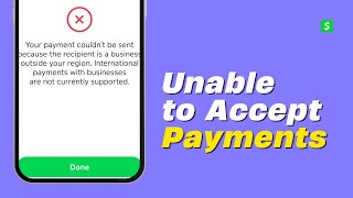 How to Fix The Recipients Account is Unable to Accept Payments Cash App [upl. by Yduj177]