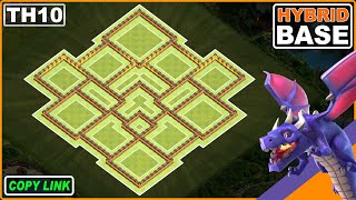 NEW TH10 Base 2024 COC Town Hall 10 TH10 HYBRIDTROPHY Base Design  Clash of Clans [upl. by Nordgren997]