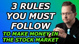 3 RULES YOU MUST FOLLOW To Make Money In The Stock Market  Tuesday January 25 2021 [upl. by Tudela]