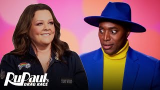 Melissa McCarthy Visits The Queens During Rehearsals 🥰 RuPaul’s Drag Race [upl. by Annadiana]