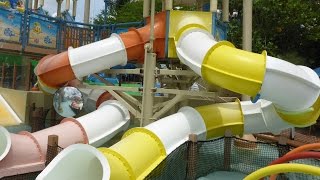 Wet n Wild Orlando  Tube Slides  Blastaway Beach Area [upl. by Raji]