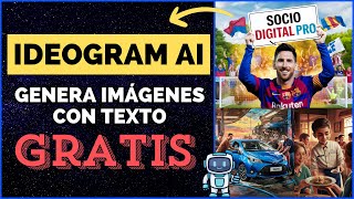 🔵Cómo usar IDEOGRAM AI 🤖 Generar imágenes con texto GRATIS [upl. by Euqilegna]