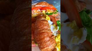 Easy Sandwich Recipe  Croissant food shortstrendingshortsshortfeedyoutubeshortshealthyrecipe [upl. by Moffat]