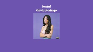 Olivia Rodrigo  brutal Sped Up Version [upl. by Hirsch]