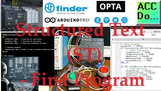 Arduino OPTA PLC  Structured Text ST First Program [upl. by Lovell]