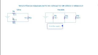 Resistência equivalente ou total no circuito série e paralelo [upl. by Jeri]