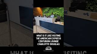 AMEX Centurion Lounge  Charlotte Douglas North Carolina  Review [upl. by Laeira664]