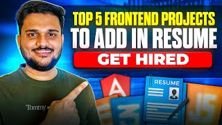 Advanced Frontend Projects to Add in Resume  Get Hired [upl. by Bast]