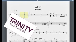 Alive Trinity Grade 5 Drums [upl. by Ennovehs]