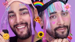 Kids Makeup Transformation  TikTok Edition 💜🖤 The Welsh Twins [upl. by Ennayhs839]