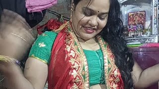 Pink saree me kaisi lagi  Pink saree vlog Cutecouplsevlog videos [upl. by Kilah]