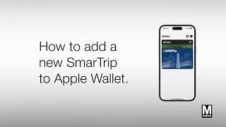 How to add new SmarTrip® cards to your Apple Wallet [upl. by Alyakem]