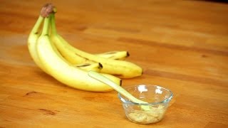 How to Make Banana Puree for Babies  Baby Food [upl. by Guthry]