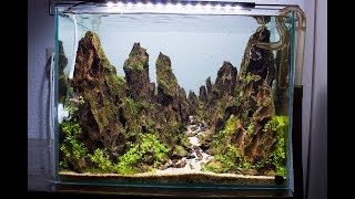 Iwagumi Aquascape Mountain  Aquaflora Vivarium JBL Beta Nano Contest [upl. by Riess302]