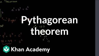 Pythagorean theorem  Right triangles and trigonometry  Geometry  Khan Academy [upl. by Chapman]