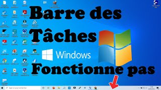 COMMENT REPARER LA BARRE DES TACHES DANS WINDOWS 10 11 [upl. by Brandon708]