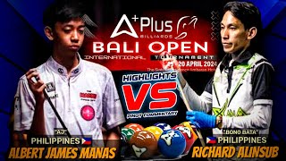 AJ MANAS VS RICHARD ALINSUB quotBONG BATAquot 9BALL OPEN 2024 HIGHLIGHTS  PINOY COMMENTARY [upl. by Tedder]