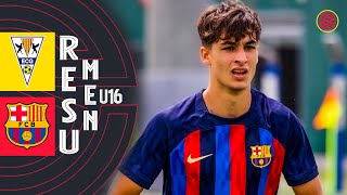 RESUMEN EC Granollers vs FC Barcelona Cadete A U16 2023 [upl. by Carmelina]